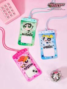 THE POWERPUFF GIRLS X Joivida Waterproof Phone Pouch Touchscreen Compatible Swimming Diving Rafting River Trekking Hot Spring Water Park Floating Air Cushion Won't Sink IPX8 Waterproof Sealed Lanyard Neck Strap Transparent HD Large Capacity Universal Under 7.2 Inch All Phones - View 1