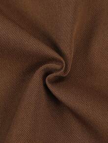 Manfinity Homme Men's Casual Solid Color Shorts For Summer - Coffee Brown - View 5