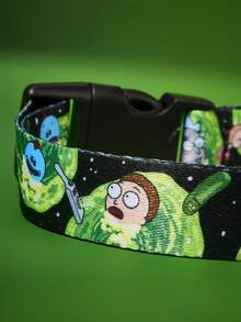 Rick and Morty X SHEIN Cartoon Print Pet Harness And Leash Set, Includes Collar And Portable Storage Bag, Adjustable Harness Length, Multiple Sizes Available, Suitable For Cats And Dogs, Scientist, Portal, - Multicolor - View 8