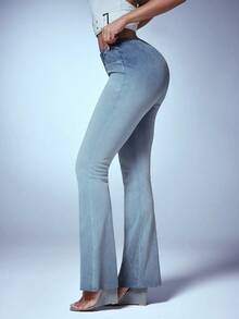 Denimoi Celana Jeans Low Rise dengan Potongan Bokong Ketat, Jeans Seksi, Jeans Statement, Pakaian Konser, Pakaian Renang, Pakaian Klub, Musim Panas Pastel - Light Wash - View 5