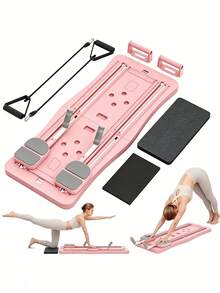 1pc Pilates Skateboard (With Automatic Rebound Board) -4-In-1 Foldable Home Fitness Board, Full Body Exercise System, Suitable For Strength Training, Aerobic Exercise, And Home Fitness - Multicolor - View 8