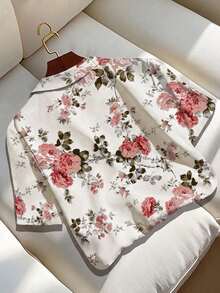 GlowEve CURVE Women's Summer Floral Print Bohemian Blouse, Casual Vacation Shirt - Multicolor - View 2