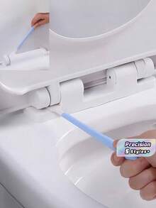 Disposable Toilet Brush Set, 1pc Handle + 10pcs Replaceable Heads For Deep, No Blind Spot Cleaning – Hygienic, Efficient, And Easy-To-Use Household Toilet Cleaning Tool. - multicolor - View 1