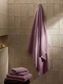 Cirelle 1/3 Pcs Coral Fleece Waffle Towel – Ultra Soft & Absorbent, Lint Free Quick Dry Lightweight Hand Towel, Face & Bath Wrap - Purple - View 2