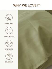 Joivida 1pc Sage Green Flat Sheet, Soft Polyester Bed Sheet, Wrinkle & Fade Resistant Breathable Microfiber Flat Sheet - Green - View 10