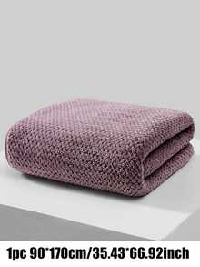 Cirelle 1/3 Pcs Coral Fleece Waffle Towel – Ultra Soft & Absorbent, Lint Free Quick Dry Lightweight Hand Towel, Face & Bath Wrap - Purple - View 16