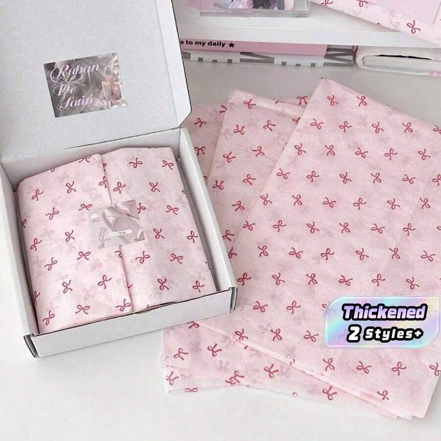 Aesthetics 5/10pcs 19.68in*27.56in Bowknot Sydney Wrapping Paper Bouquet Packaging Materials Back To School - multicolor - View 1