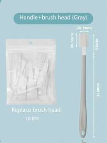 Disposable Toilet Brush Set, 1pc Handle + 10pcs Replaceable Heads For Deep, No Blind Spot Cleaning – Hygienic, Efficient, And Easy-To-Use Household Toilet Cleaning Tool. - multicolor - View 20