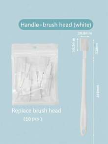 Disposable Toilet Brush Set, 1pc Handle + 10pcs Replaceable Heads For Deep, No Blind Spot Cleaning – Hygienic, Efficient, And Easy-To-Use Household Toilet Cleaning Tool. - multicolor - View 23
