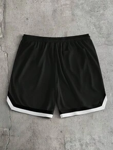 AXEPEAK Men's Drawstring Waist Colorblock Casual Versatile Daily Travel Shorts 2pcs/Set - Multicolor - View 11