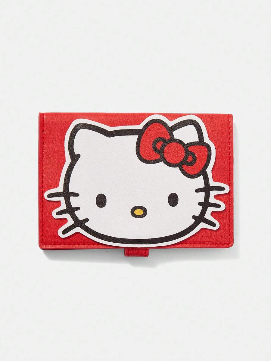 HELLO KITTY AND FRIENDS | SHEIN Cute Leather Cartoon Personalized Card Bag - 紅色C - 查看 1