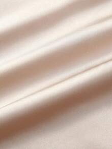 GlowEve CURVE Plus Size Satin Camisole Top For Women V-Neck Button-Down Spaghetti Strap Sleeveless Chiffon Silky Texture Elegant Sexy Tank Top Party Cocktail Summer - Apricot - View 9
