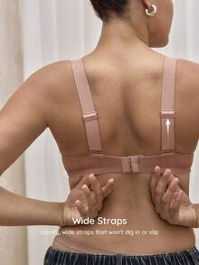 Wedaily Set 3pcs Bra Kasual Lembut Nyaman dengan Tali Lebar, Mendukung, Bernapas, Tanpa Kawat, Cocok untuk Sehari-hari dan Semua Ukuran - MultiWarna - View 2