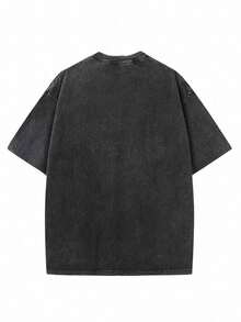 SHEIN Teen Boys Bolty Letter & Portrait Graphic Tee, Street Style Round Neck Short Sleeve T-Shirt, Suitable For Party, Back To School, Formal Event, Daily Wear, School, Travel, Sports, Spring/Summer/Autumn - Multicolor - View 3