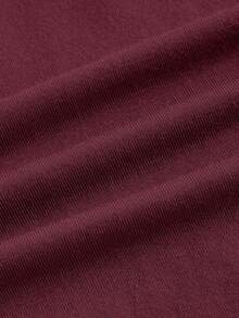 SHEIN PETITE CURVE Plus Size Women Curve Elegant Sexy Lace Patchwork Burgundy Camisole Top Summer Date Night Wedding - Red - View 6