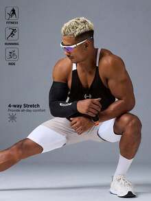 Acti Log Men's Round Neck Black And White Sports Tank Top, Gym - Black - View 6