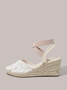 Styleloop Women's Wedge & Platform Shoes, Bohemian, Beach Vacation, Western Wind, Summer Wear, Travel Essentials - Apricot - View 3