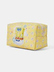 SpongeBob SquarePants | SHEIN 1個裝 化妝包 多功能適用多場景 超大容量 極輕量便攜 耐用百搭實用 高質感 時尚簡約休閒 度假中性運動風 可愛卡通款 輕便好攜帶 撞色設計 透氣耐磨 可折疊防塵易收納 適合假期戶外工作辦公通勤旅行度假 送禮首選 適合年輕女性與上班族 - 海綿 - 查看 8