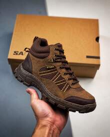 Men's Outdoor Non-Slip Boots For And Work - Cafe - View 7