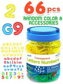MINKOJA Translucent Blocks,Educational Toys For Boys And Girls In Classroom Or Home School, Colorful Plastic Alphabets Numbers And Shape For Kid Counting Spelling Learning Sensory Play,Easter,Easter Gift,Childen's Daykids Toys,Party Bag Fillers,Kids Math Manipulatives - Multicolor - View 13
