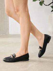 MOTF Zapatos planos versátiles y cómodos para mujer - Negro - Ver 6
