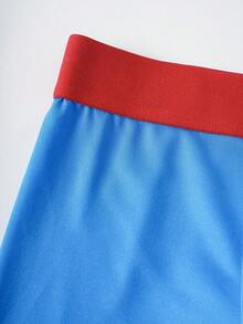 SUPERMAN X SHEIN Men's Personalized Cartoon Pattern Boxer Briefs - Blue - View 6