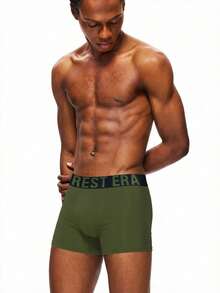 Rest Era 7pcs/Pack Men's Letter Printed Boxer Briefs - Multicolor - View 4