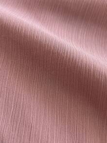 INAWLY Autumn Elegant Romantic Cute Solid Color Flowy Skirt Vacation Dusty Rose - Pink - View 3
