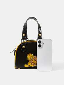 GARFIELD | SHEIN Bolso de mano de mujer con estampado de gato lindo y de moda - Garfield-2 - Ver 3