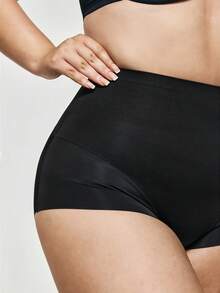 SHAPORA Women Seamless Plus Size High Waist Butt Lifter Tummy Control Shapewear, 1pc/Pack - Black - View 6