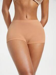 SHAPORA 1pc Apricot Comfortable Minimalist Women's Shapewear Bottom - Apricot - View 4