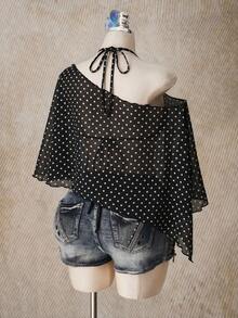 SHEIN ICON Plus Size Women's Polka Dot Casual Versatile Everyday Top - Multicolor - View 2