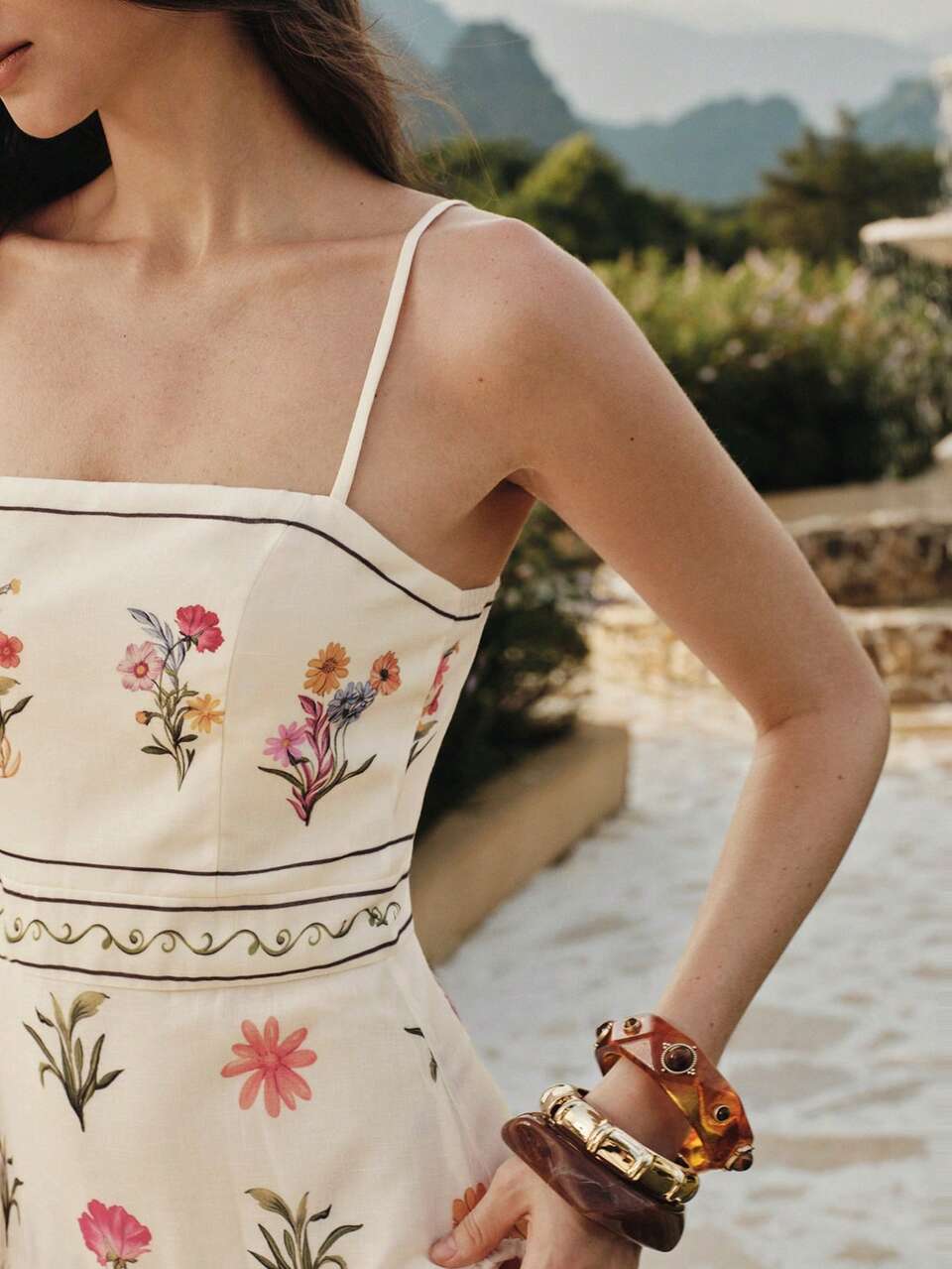 WOMEN'S ROMANTIC FLORAL PRINT SPAGHETTI STRAP DRESS FOR VACATION