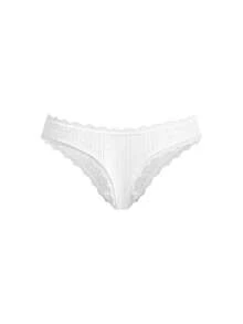 Ocili 5 chiếc/gói Quần lót cotton viền ren tối giản - Nhiều màu - Xem 9