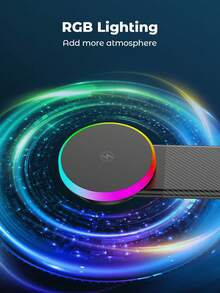 Teckwe 15W 磁吸無線車充支架，RGB 燈 MagSafe 車用手機架儀表板安裝，快速充電自動磁吸車充 - 無線充 - 查看 2