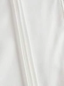 Manfinity CasualCool 男士休閒度假風摺邊白色襯衫，適合儀式場合 - 杏色 - 查看 6