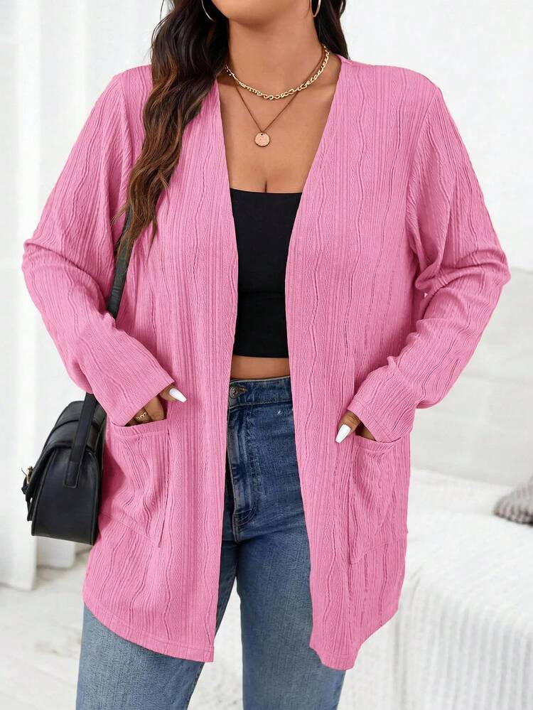 SHEIN Essnce Plus Size Women's Elegant Commuter Autumn Double