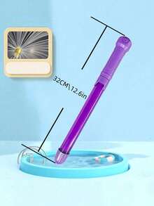 1Pc 32cm Long Multi Nozzle Water Gun With Pull Out Sprayer Super Soaker Water Cannon Summer Fun Water Jet Toy For Outdoor Pool Beach Party Game Multi Color Splash Battle Toy Water Blaster - Multicolor - View 9