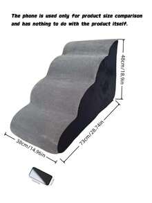Pet Stairs, Dog Ladder Steps, Non-Slip Climb Stairs For Medium/Large/Small Dogs To Climb On Bed, Cat Bedside Climb Ladder - Grey - View 4