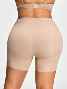 SHAPORA Plus Size High Waist Seamless Body Shaper - Apricot - View 4