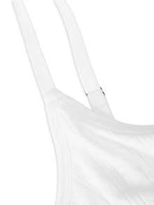 Ocili 100% Cotton Soft Jacquard Minimalist Bohemian Solid Color Comfortable Women Bra Underwear - White - View 11