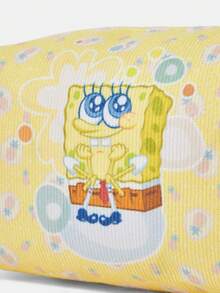 SpongeBob SquarePants | SHEIN 1個裝 化妝包 多功能適用多場景 超大容量 極輕量便攜 耐用百搭實用 高質感 時尚簡約休閒 度假中性運動風 可愛卡通款 輕便好攜帶 撞色設計 透氣耐磨 可折疊防塵易收納 適合假期戶外工作辦公通勤旅行度假 送禮首選 適合年輕女性與上班族 - 海綿 - 查看 5
