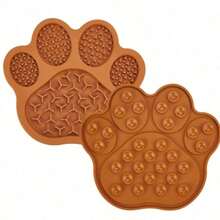 PETSIN Tazón para mascotas, tazón de silicona para mascotas, tapete de comida lenta para mascotas, tapete para lamer para mascotas, tazón para perros, tazón para gatos, tazón de comida para perros, tazón de mascotas de dibujos animados, tazón de agua para mascotas, tazón para mascotas 2 en 1 - 100ml - Ver 17