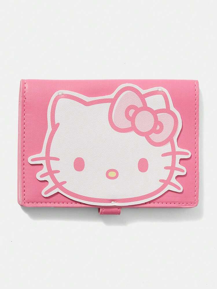 HELLO KITTY AND FRIENDS | SHEIN Cute Leather Cartoon Personalized Card Bag - Pink C - View 1