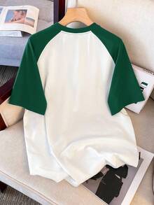 Manfinity Joysei Men's Vacation Turtle Pattern Print Crew Neck Raglan Sleeve T-Shirt - Multicolor - View 3
