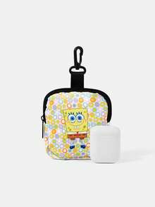 SpongeBob SquarePants | SHEIN 多功能零錢包，附鎖扣與拉鍊口袋，零錢收納整理袋，男女皆適用 - 波點 - 查看 4