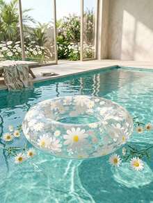 1 buah Pelampung Renang Tiup Motif Bunga Daisy Kecil untuk Bermain Air - bunga aster kecil - View 10