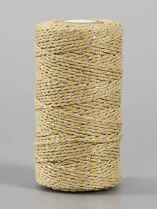 2mm 100M Cuerda de macramé colorida de 2 hebras para manualidades DIY, cuerda retorcida beige para decoración textil del hogar - Multicolor - Ver 15
