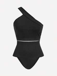 SHAPORA Conjunto De Body Moldeador Para Mujer De Color Sólido - Negro - Ver 3