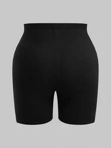 SHEIN EZwear 多色大尺碼純色套裝 2件短袖 + 2件及膝長褲 4件組 - 彩色 - 查看 8